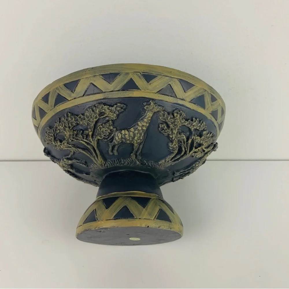 Brand New Navy Blue & Taupe Safari Themed Bathroom Set